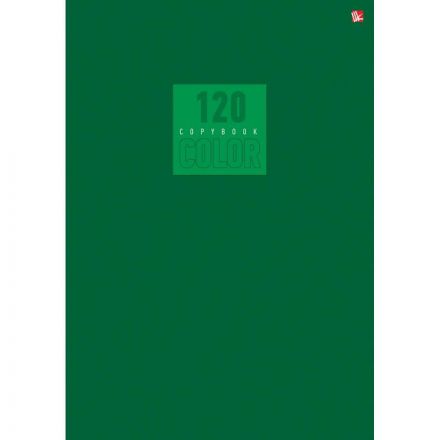 Бизнес-тетрадь Listoff А5, 120 листов зеленая в клетку на сшивке (140х220 мм)