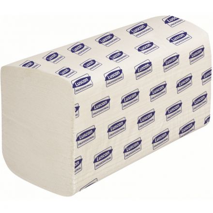 Полотенца бумажные для диспенсеров Luscan Professional 2-слойные белые 200 листов 20 пачек в упаковке