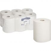 Полотенца бумажные для диспенсеров Luscan Professional 2-слойные белые 150 метров 6 рулонов в упаковке