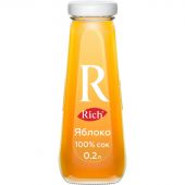 Сок Rich яблочный 0.2 л (12 штук в упаковке)