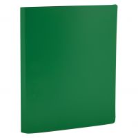 Папка с боковым зажимом OfficeSpace А4, 14мм, 450мкм, пластик, зеленая