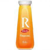 Сок Rich персиковый 0.2 л (12 штук в упаковке)