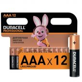 Батарейка AAA мизинчкиковая Duracell Professional ( 12 штук в упаковке)