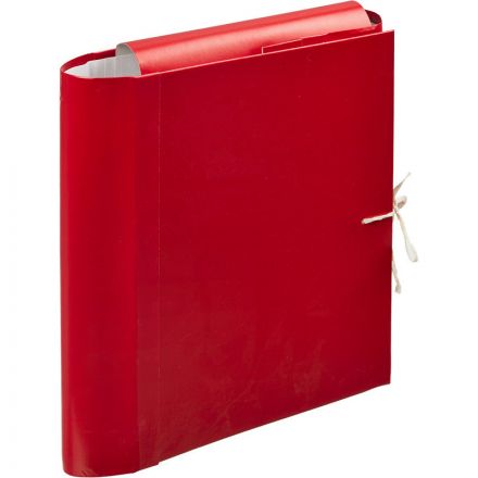 Папка архивная Attache А4 из бумвинила красная 120 мм (складная, 4 х/б завязки, до 1000 листов)