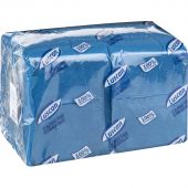 Салфетки бумажные Luscan Profi Pack 1-слойные 24х24 синие 400 штук в упаковке