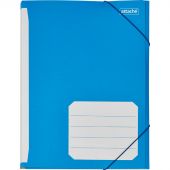 Папка на резинках Attache А4 картонная синяя (400 г/кв.м, до 200 листов)