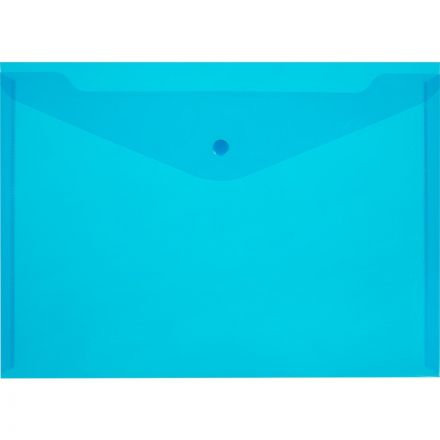 Папка-конверт Attache на кнопке А4 синяя 0.15 мм (10 штук в упаковке)