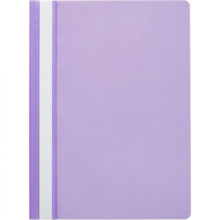 Скоросшиватель пластиковый Attache Economy A4 до 100 листов фиолетовый (толщина обложки 0.11 мм, 10 штук в упаковке)