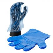 Перчатки полиэтиленовые голубые (50 пар/уп) /M (КФС) (Аналог 3477,OptiLine)