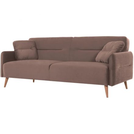 Диван 0MX_ХД Finsoffa HYGGE Relax 3,раскл.2подушки,тк.вел.Formula 225 корич