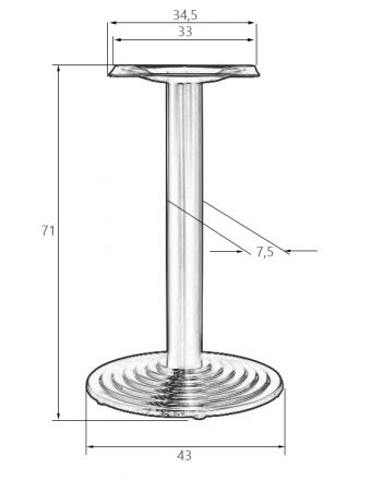 Подстолье обеденное DOBRIN GREG Подстолье обеденное DOBRIN GREG