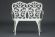 Скамья Secret De Maison Symphonie  алюминиевый сплав, 95х56х92см, butter white