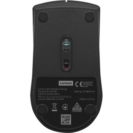 Мышь компьютерная Lenovo беспров. 150 черный (GY51L52638) Мышь компьютерная Lenovo беспров. 150 черный (GY51L52638)