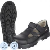 Полуботинки (сандалии)  АЛМИ(арт. 80302-011600) с КП, черные, р.38