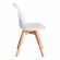 Стул TULIP (mod. 73-1) дерево/пластик/экокожа, 47,5x55x80 см, Белый (White)