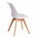 Стул TULIP (mod. 73-1) дерево/пластик/экокожа, 47,5x55x80 см, Белый (White)