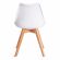 Стул TULIP (mod. 73-1) дерево/пластик/экокожа, 47,5x55x80 см, Белый (White)