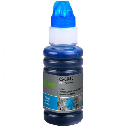 Чернила Cactus CS-GI41C GI-41 C гол. 70мл для Canon PIXMA G1420/G2420/G3460 Чернила Cactus CS-GI41C GI-41 C гол. 70мл для Canon PIXMA G1420/G2420/G3460