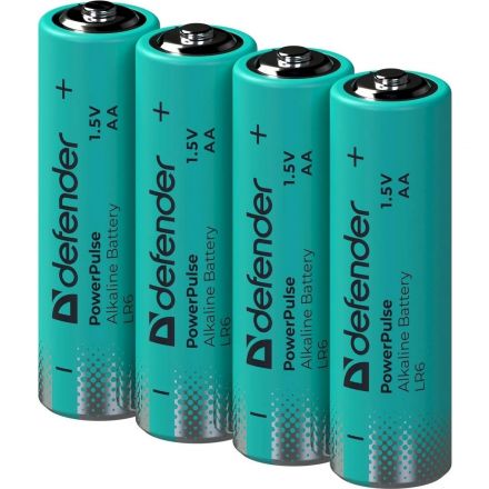 Батарейка DEFENDER алкалиновая LR6-40box AA, бокс 40шт/уп PowerPulse
