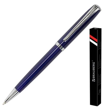 Ручка подарочная шариковая BRAUBERG "Cayman Blue", корпус синий, узел 1 мм, линия письма 0,7 мм, синяя, 141409 Ручка подарочная шариковая BRAUBERG "Cayman Blue", корпус синий, узел 1 мм, линия письма 0,7 мм, синяя, 141409