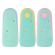 Ластики BRAUBERG "ULTRA PASTEL", НАБОР 3 ШТУКИ, 57х24х15 мм, ассорти пастель, бирюзовый пластиковый держатель, блистер, 272689