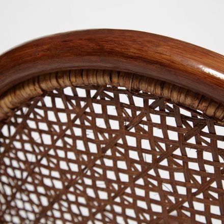 Кресло-качалка MILANO (разборная) / без подушки /, ротанг top quality, 58x136x103 см, Pecan (орех)