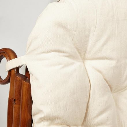 Кресло-качалка MILANO (разборная) / без подушки /, ротанг top quality, 58x136x103 см, Pecan (орех)