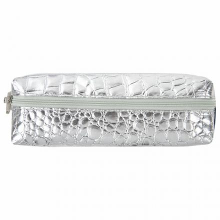 Пенал-косметичка BRAUBERG, "крокодиловая кожа", 20х6х4 см, "Ultra silver", 270851 Пенал-косметичка BRAUBERG, "крокодиловая кожа", 20х6х4 см, "Ultra silver", 270851