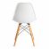 Стул Tetchair CINDY (EAMES) (mod. 1801) дерево бук/металл/сиденье пластик, 45x51x82 см, White (белый)