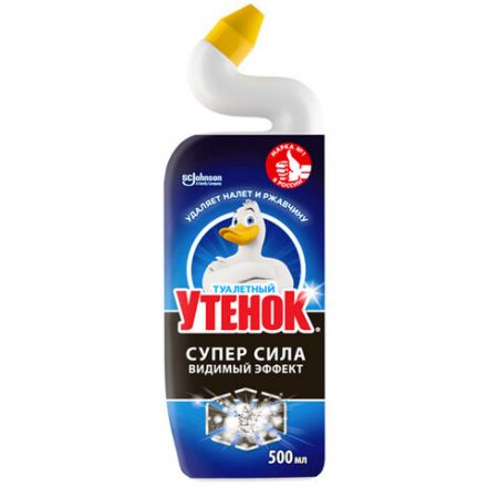 Средство для уборки туалета 500 мл ТУАЛЕТНЫЙ УТЕНОК Супер Сила "Видимый Эффект", 696888 Средство для уборки туалета 500 мл ТУАЛЕТНЫЙ УТЕНОК Супер Сила "Видимый Эффект", 696888