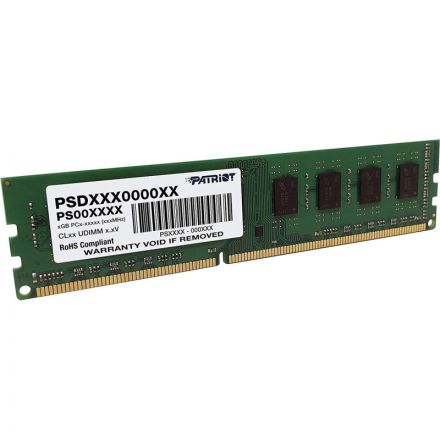 Модуль памяти Patriot DDR3 DIMM 4Gb 1333МГц CL9 (PSD34G13332) Модуль памяти Patriot DDR3 DIMM 4Gb 1333МГц CL9 (PSD34G13332)