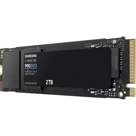 SSD накопитель Samsung 990 EVO 2Tb, M.2 2280, PCIe 4.0 x4, (MZ-V9E2T0BW)