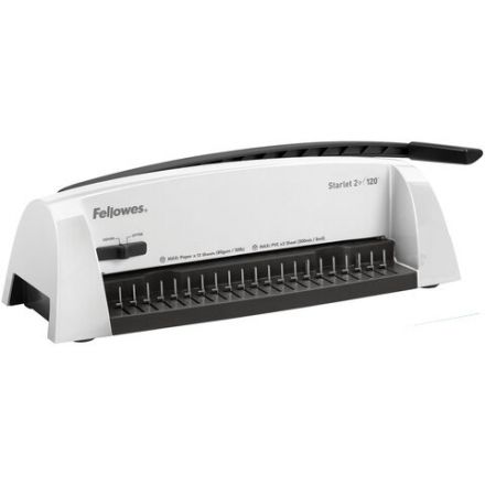 Переплетная машина д/пласт.пружины FELLOWES STARLET 2+, пробивает до 12 л., сшивает до 120 л., FS-52279 Переплетная машина д/пласт.пружины FELLOWES STARLET 2+, пробивает до 12 л., сшивает до 120 л., FS-52279