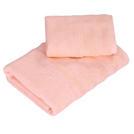 Полотенце махровое, Solo премиум Олимп 50x90см, 500г/м2 персиковый