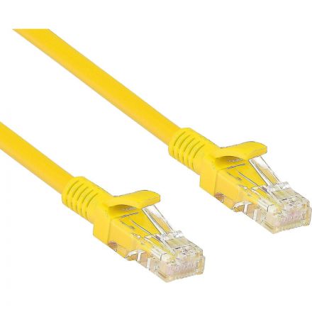Патч-корд ExeGate UTP-RJ45-RJ45-5e-0,3M-LSZH-YL,cat.5e, 0.3м <EX286374RUS