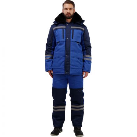 Костюм рабочий зимний з03-КПК вслк. с синим (р.60-62) 170-176 Костюм рабочий зимний з03-КПК вслк. с синим (р.60-62) 170-176