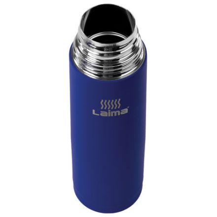 Термос LAIMA классический с узким горлом, 0,5 л, нержавеющая сталь, синий, 605122 Термос LAIMA классический с узким горлом, 0,5 л, нержавеющая сталь, синий, 605122