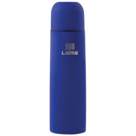 Термос LAIMA классический с узким горлом, 0,5 л, нержавеющая сталь, синий, 605122 Термос LAIMA классический с узким горлом, 0,5 л, нержавеющая сталь, синий, 605122