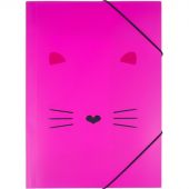 Папка на резинках А4 №1School Kitty розовая