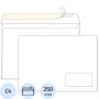 Конверт С4 ECOPOST стрип прав.ниж окно (55x110) 90г/м2 250шт/уп