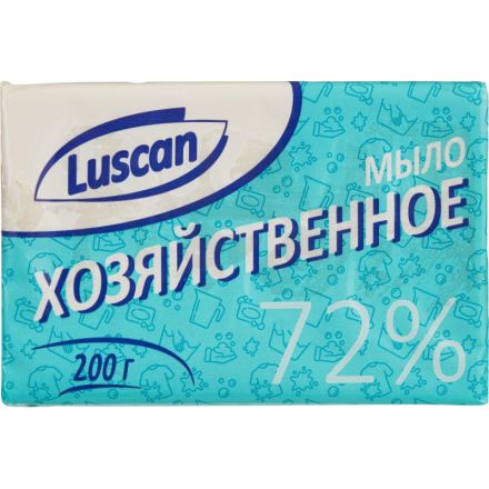 Мыло хозяйственное 72% Luscan в обертке 200г