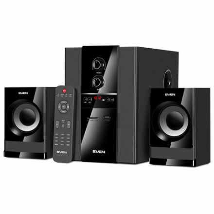 Колонки компьютерные SVEN MS-1821, 2.1, 44 Вт, Bluetooth, FM, USB, SD, черные, SV-020, SV-020774 Колонки компьютерные SVEN MS-1821, 2.1, 44 Вт, Bluetooth, FM, USB, SD, черные, SV-020, SV-020774