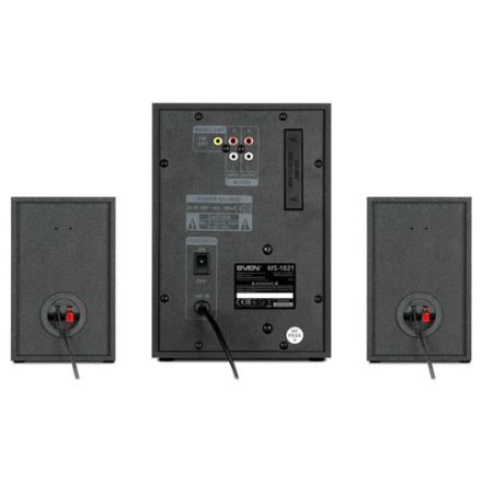 Колонки компьютерные SVEN MS-1821, 2.1, 44 Вт, Bluetooth, FM, USB, SD, черные, SV-020, SV-020774 Колонки компьютерные SVEN MS-1821, 2.1, 44 Вт, Bluetooth, FM, USB, SD, черные, SV-020, SV-020774