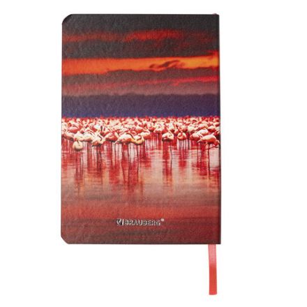 Блокнот МАЛЫЙ ФОРМАТ (100х150 мм) А6, BRAUBERG VISTA "Flamingo", под кожу, гибкий, тиснение фольга, 80 л., 112099 Блокнот МАЛЫЙ ФОРМАТ (100х150 мм) А6, BRAUBERG VISTA "Flamingo", под кожу, гибкий, тиснение фольга, 80 л., 112099