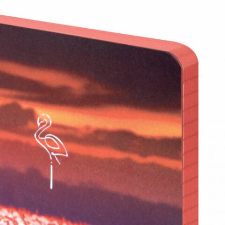 Блокнот МАЛЫЙ ФОРМАТ (100х150 мм) А6, BRAUBERG VISTA "Flamingo", под кожу, гибкий, тиснение фольга, 80 л., 112099 Блокнот МАЛЫЙ ФОРМАТ (100х150 мм) А6, BRAUBERG VISTA "Flamingo", под кожу, гибкий, тиснение фольга, 80 л., 112099