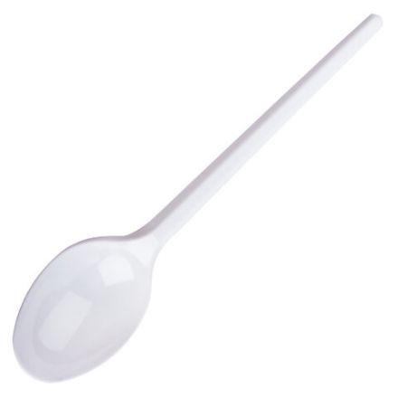 Ложка столовая одноразовая пластиковая 165 мм, белая, КОМПЛЕКТ 100 шт., БЮДЖЕТ, LAIMA, 600947 Ложка столовая одноразовая пластиковая 165 мм, белая, КОМПЛЕКТ 100 шт., БЮДЖЕТ, LAIMA, 600947