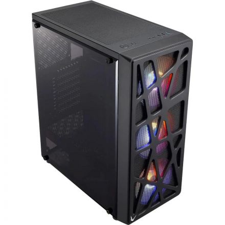 Корпус Formula MANA черный без БП ATX 6x120mm 1xUSB2.0 1xUSB3.0 1xUSB3.1