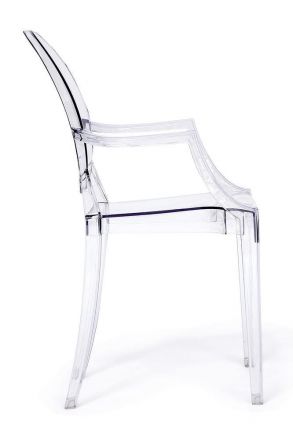 Кресло Медальон/Medalion (мод.922) пластик, 56,5х53,2х92,5см, прозрачный