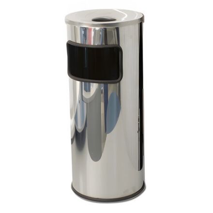 Урна металлическая с пепельницей, 600х250х250 мм, 29 литров, нержавеющая сталь, хром, 250НН Урна металлическая с пепельницей, 600х250х250 мм, 29 литров, нержавеющая сталь, хром, 250НН