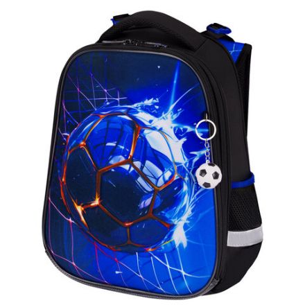 Ранец BRAUBERG PREMIUM, 2 отделения, с брелоком, "Score goal", 3D-панель, 38х29х16 см, 273102 Ранец BRAUBERG PREMIUM, 2 отделения, с брелоком, "Score goal", 3D-панель, 38х29х16 см, 273102